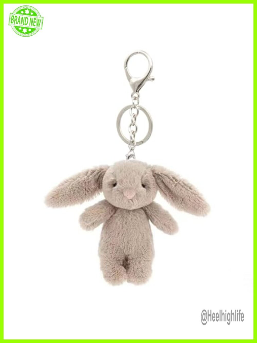 Cute Plush Bunny Keychain for Backpack Purse Charm | Kawaii Mini Stuffed Rabbit